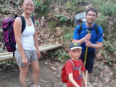 Frederic and family | Chiang Mai Trekking | Le meilleur trekking à Chiang Mai avec Piroon Nantaya